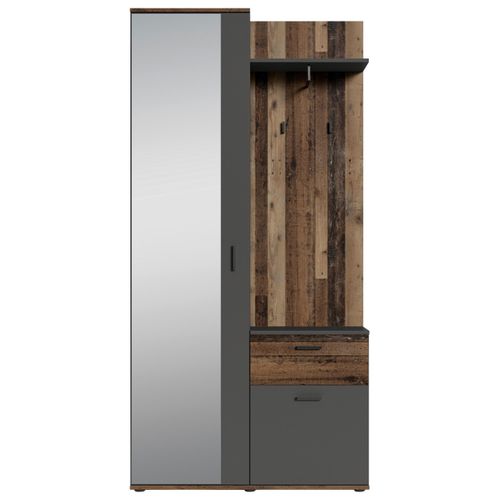 Garderobe Jakob Alteiche Dekor/Anthrazit B: 97 cm
