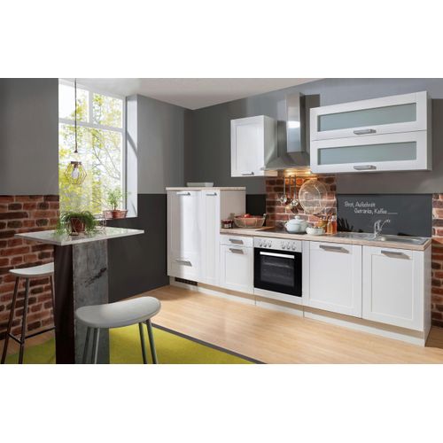 Küchenblock White-Premium Weiß B: ca. 300 cm