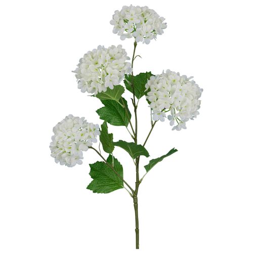Kunstpflanze Schneeballzweig Weiß