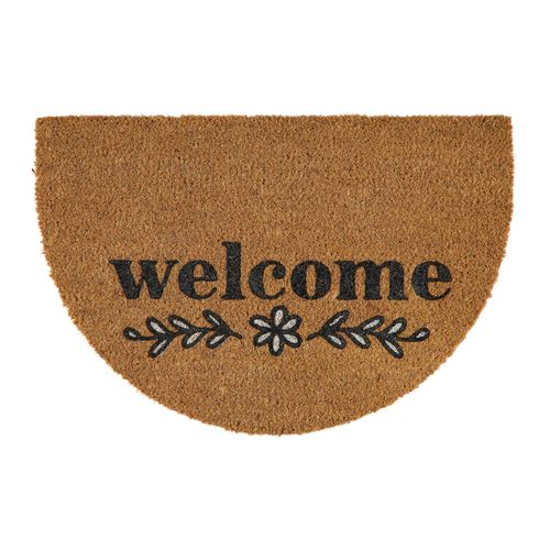 Fußmatte Welcome Halbrund in Naturfarben
