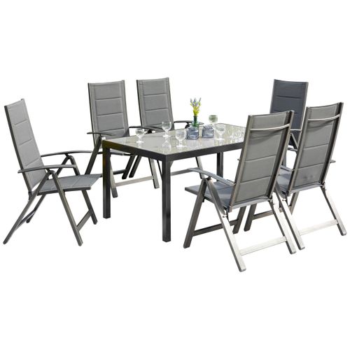 Gartenmöbel Set 7-tlg. Florenz aus Aluminium