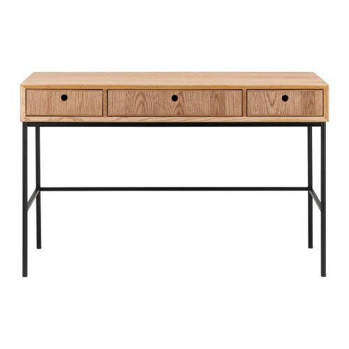 Konsolentisch Milano Esche/Schwarz MDF