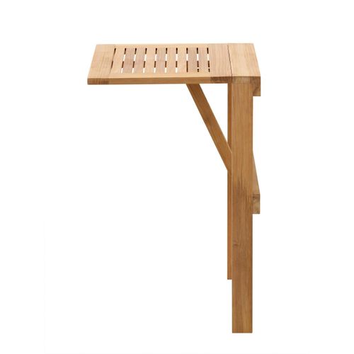 Balkonklapptisch aus Holz ca. 45x49 cm Teak massiv