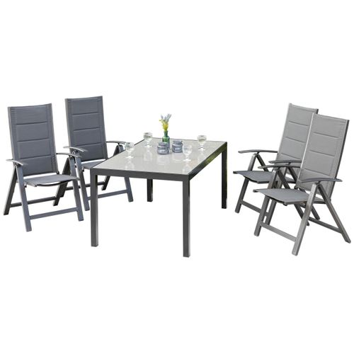 Gartenmöbel Set 5-tlg. Florenz aus Aluminium