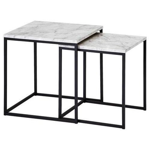 Satztisch 'WL5.983', 2-er Set, Marmoroptik