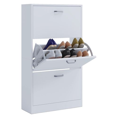 Schuhkipper Sipos L 3 Klappen ca.59x105x22cm Weiß