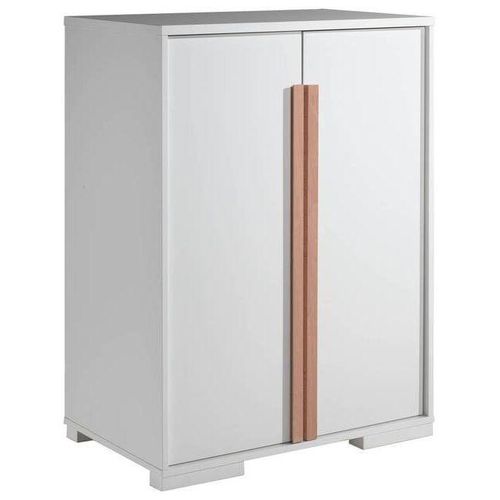 Kinderkleiderschrank "London", weiß/buche