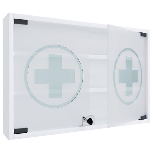 Medizinschrank Hustila M ca. 60x40 cm Weiß