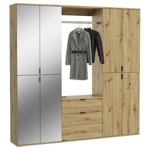 Garderobe Projekt X ca. 183x193 cm Artisan Eiche