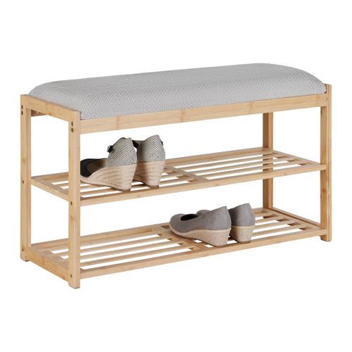 Sitzbank Bradley Grau/Naturfarben