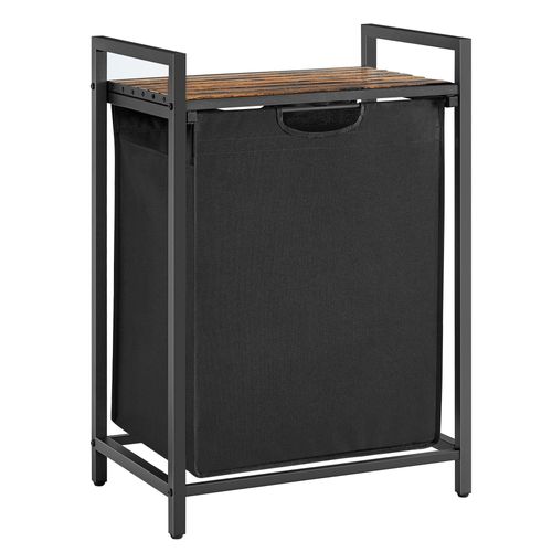 Wäschekorb ca. 50x72x33 cm Schwarz