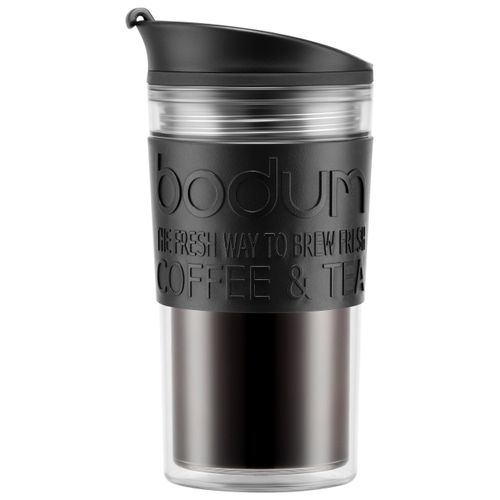 Thermobecher Bodum Travel Mug Schwarz/Transparent ca. 0,35l