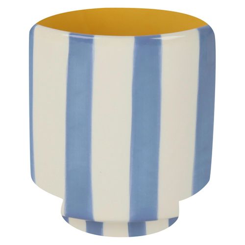 Vase Agi Weiß/Hellblau/Hellgelb