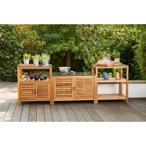 Outdoorküche Riva Holz/Granit
