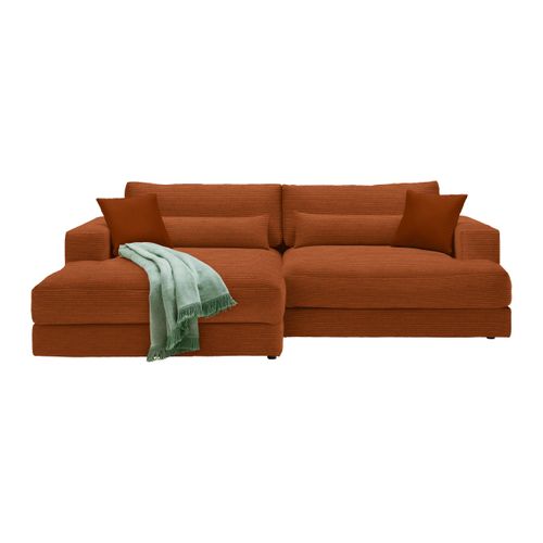 Ecksofa Fabiona links Rostfarben