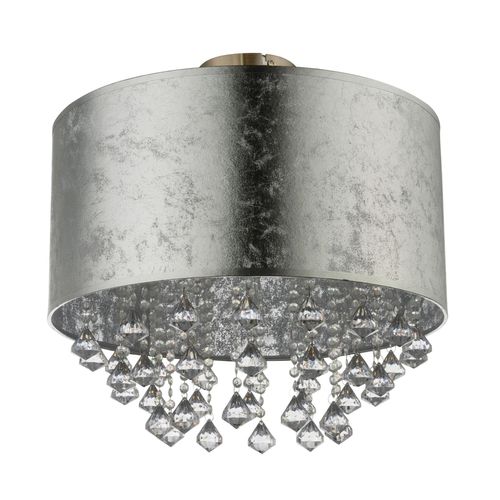 Deckenleuchte 15188D3 in Silberfarben max. 60 Watt Deckenlampe