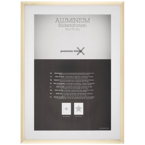 Bilderrahmen Aluminium in Goldfarben
