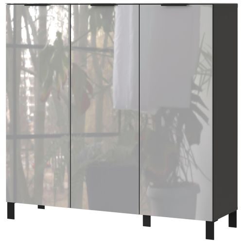 Schuhschrank Ceduna in Graphitfarben/Grau