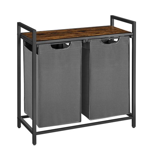 Wäschekorb ca. 73x72x33 cm Grau