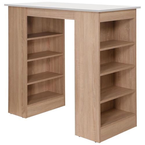 Bartisch Merle Weiß/Eichefarben