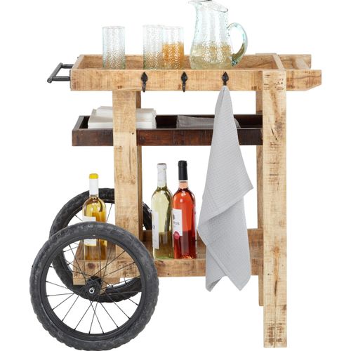 Servierwagen aus Mangoholz