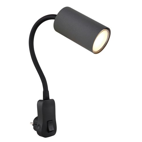 Wandleuchte Robby in Schwarz/Graphit max. 25W Wandlampe