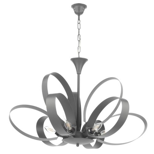 Kronleuchter Serena Grau max. 6 Watt