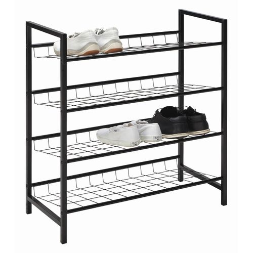 Schuhregal in Schwarz