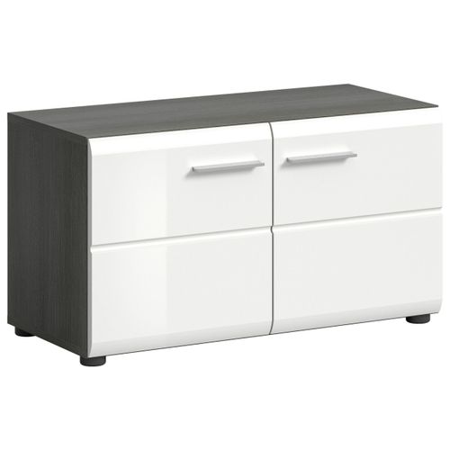 Sitzbank Salsa ca. 80x44x37cm Weiß/Rauchsilb.