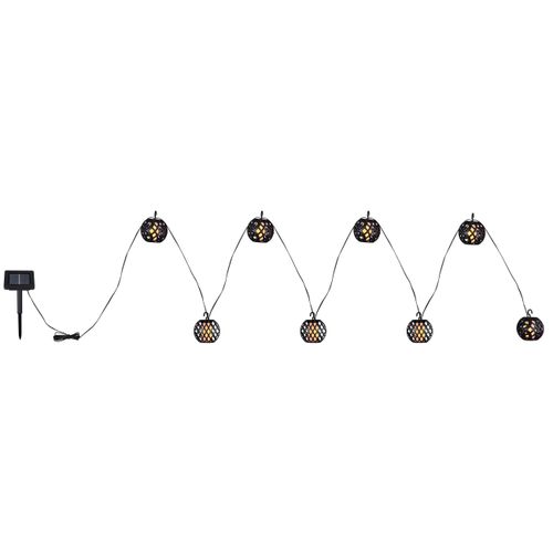 Solarleuchte Lichterkette Schwarz/Weiß max. 0,1 Watt