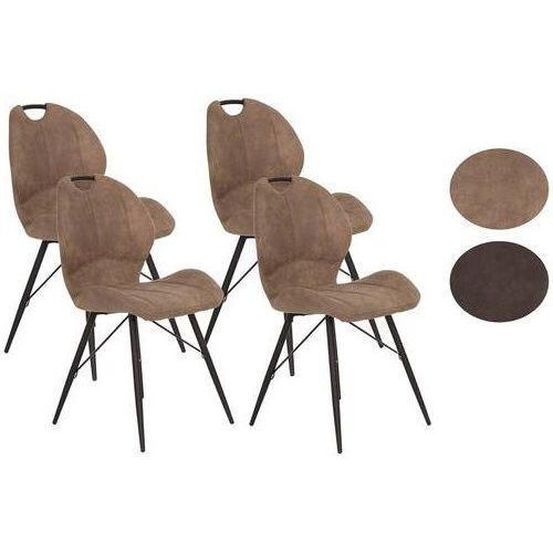 Stuhl-Set Kate S 4er-Set ca. 50x86 cm Schlammfarben
