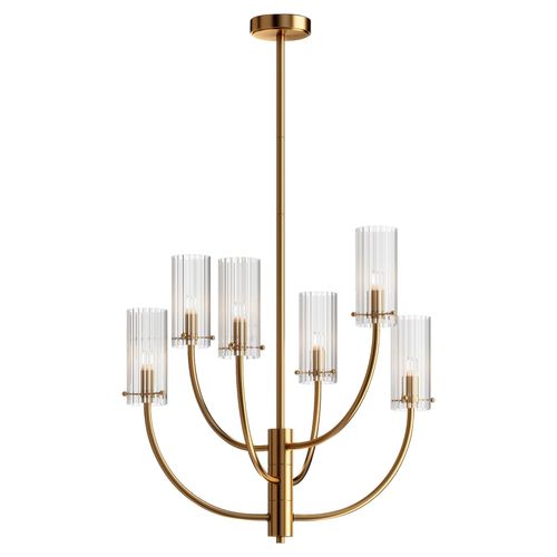 Kronleuchter Arco Messingfarben max. 40 Watt