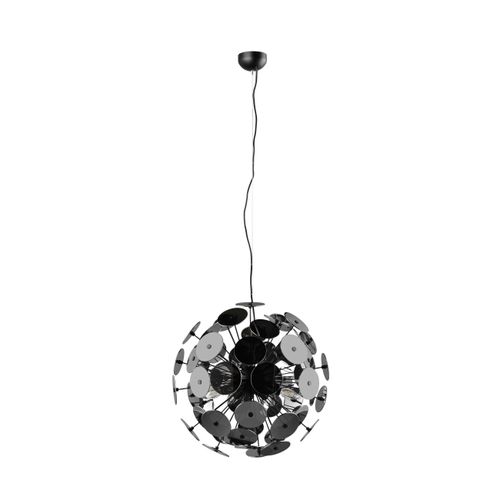 Pendelleuchte Discalgo in Schwarz/Chom max. 40 Watt