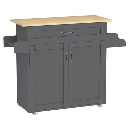 Servierwagen Pastano ca. 114x89 cm Anthr./Eiche