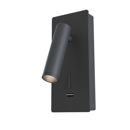 Wandleuchte Mirax Schwarz max. 3 Watt Wandlampe