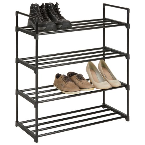 Schuhregal in Schwarz