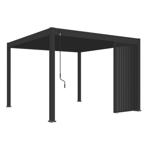 Pavillon-Seitenteil ca. 123x235 cm Anthrazit