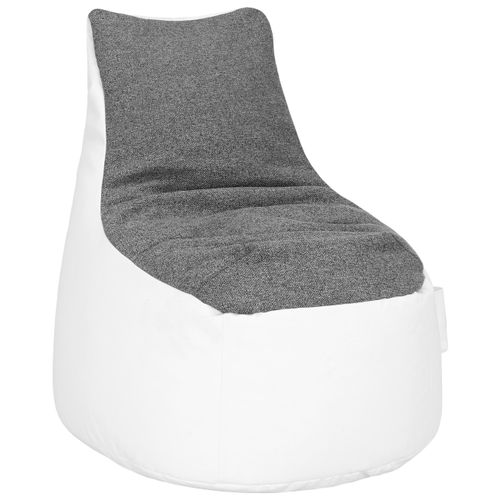 Sitzsack Cortona in Grau/Weiß