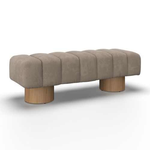 Sitzbank Alina Chenille Hellbraun