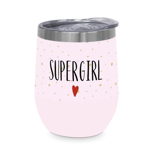 Thermobecher Supergirl aus Edelstahl