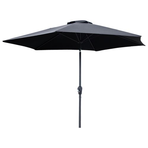 Sonnenschirm Leeds ca. 300x300 cm Grau/Schwarz