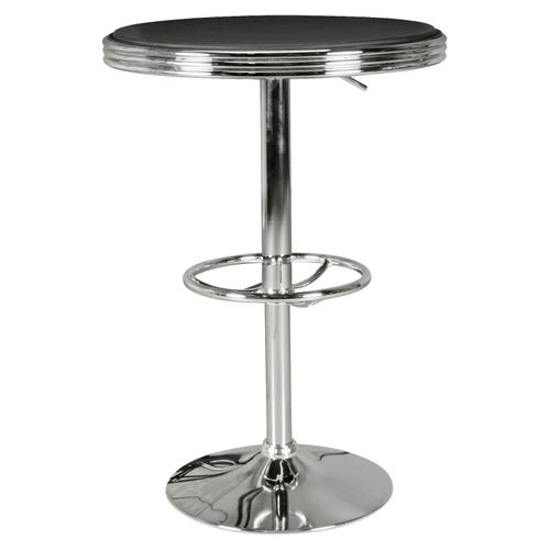 Bartisch American Diner ca. 60x68 cm Schwarz