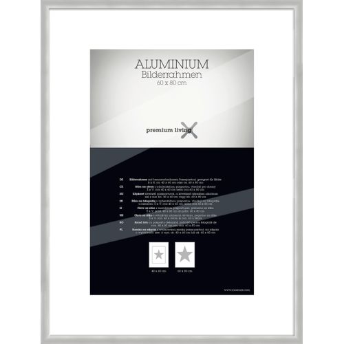 Bilderrahmen Aluminium ca. 63x83cm