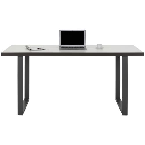 Schreibtisch in Grau/Weiß