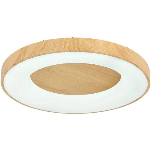 LED-Deckenleuchte Luzia in Weiß/Eichefarben Deckenlampe