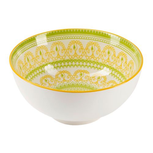 Salatschüssel Maja in Gelb/Grün Ø ca. 26cm