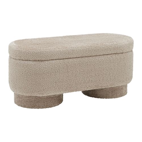 Sitzbank Marilyn Taupe mit Stauraum