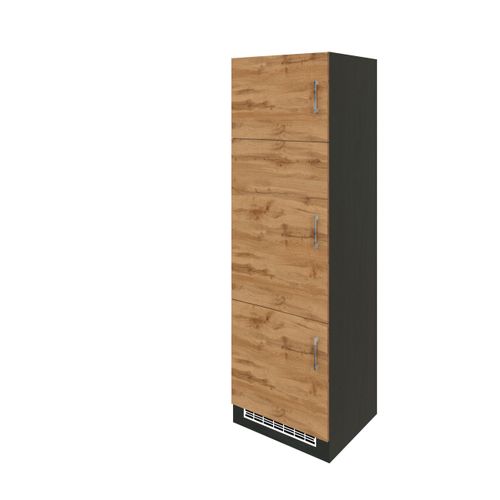 Held Kühlschrank-Umbauschrank ca. 60 cm Eiche/Anthrazit