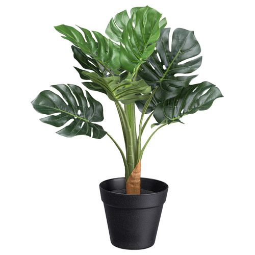 Kunstpflanze Splitphilodendron II in Grün