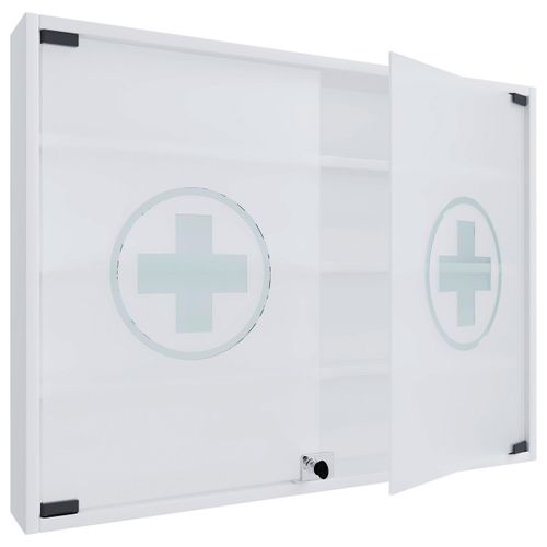 Medizinschrank Hustila L ca. 80x60 cm Weiß